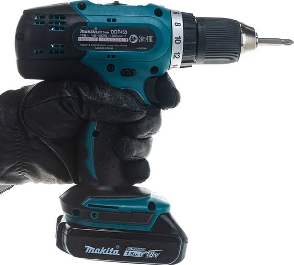Аккумуляторная дрель-шуруповерт Makita DDF453SYX5, 18 В, 42 Нм, 1.5 А·ч  детальное изображение - 6