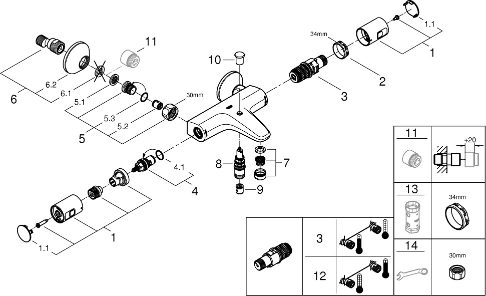 Смеситель Grohe Precision Start 34598000 детальное изображение - 5