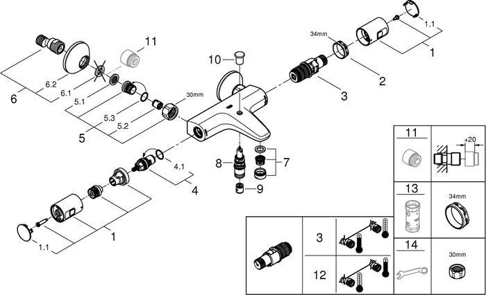 Смеситель Grohe Precision Start 34598000 №5