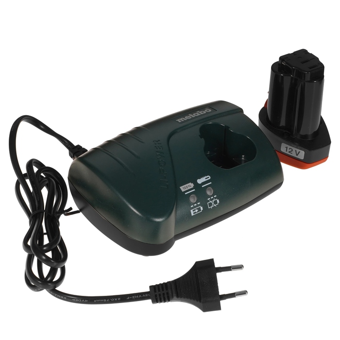 Аккумуляторная дрель-шуруповерт Metabo PowerMaxx BS Basic 600080500, 12 В, 34 Нм, 2 А·ч  №6