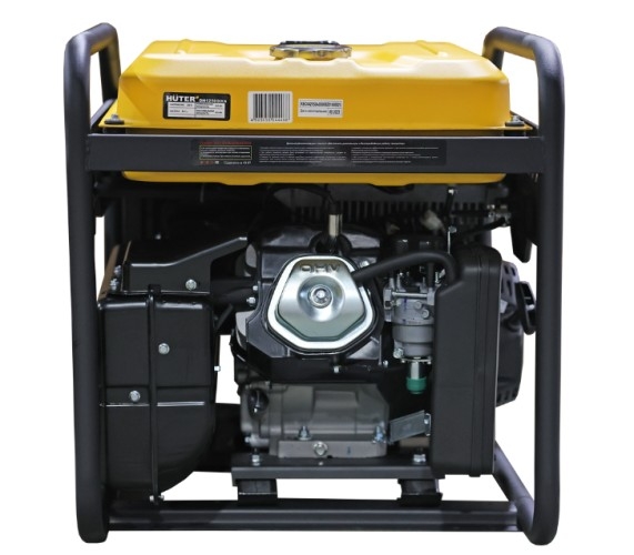 Генератор бензиновый HUTER DN12500iXA 64/10/13, 8 кВт, Желтый детальное изображение - 4