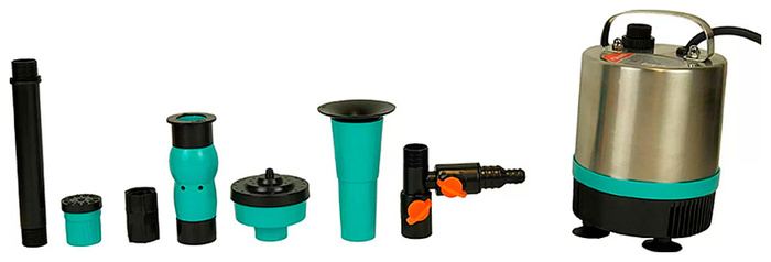 Насос фонтанный Sturm! WP9738FC, 25 л/мин, 15 мм, напор 1.9 м, d=13 мм, 38 Вт, Зеленый №2