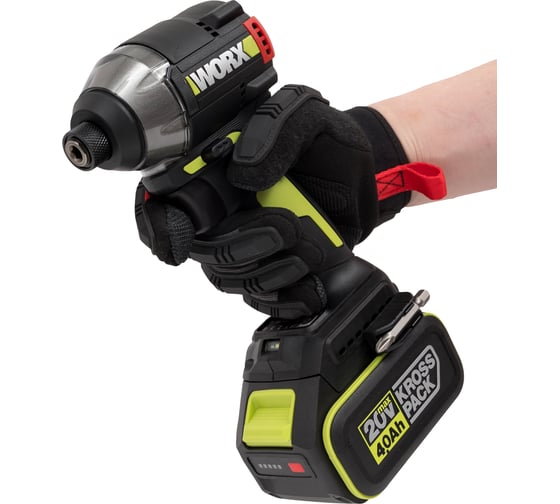 Аккумуляторный ударный винтоверт WORX Professional WU291, 20 В, 230 Нм, 4 А·ч детальное изображение - 12