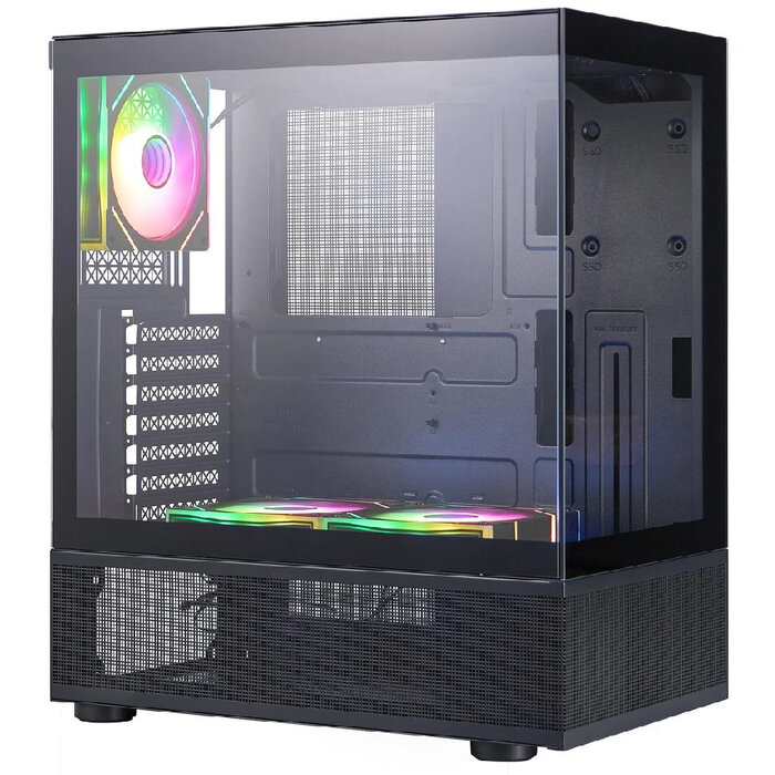 Корпус 1STPLAYER MIKU Mi7-A ARGB (Mi7-A-BK-2FC7R-1FC7), Черный  №1
