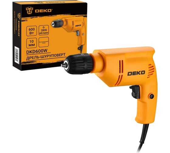 Сетевая дрель DEKO DKD600W 063-4181, 10 Нм, 1400 Вт детальное изображение - 3