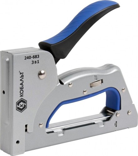 Скобозабиватель ручной Кобальт 240-683 механический 3 в 1 6-14 мм, тип 53, шпильки, гвозд детальное изображение - 3