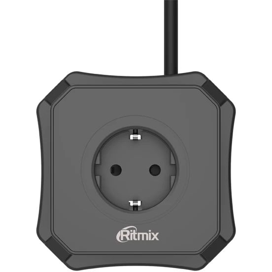 Сетевой фильтр Ritmix RM-352PD, 3 м, Черный детальное изображение - 2
