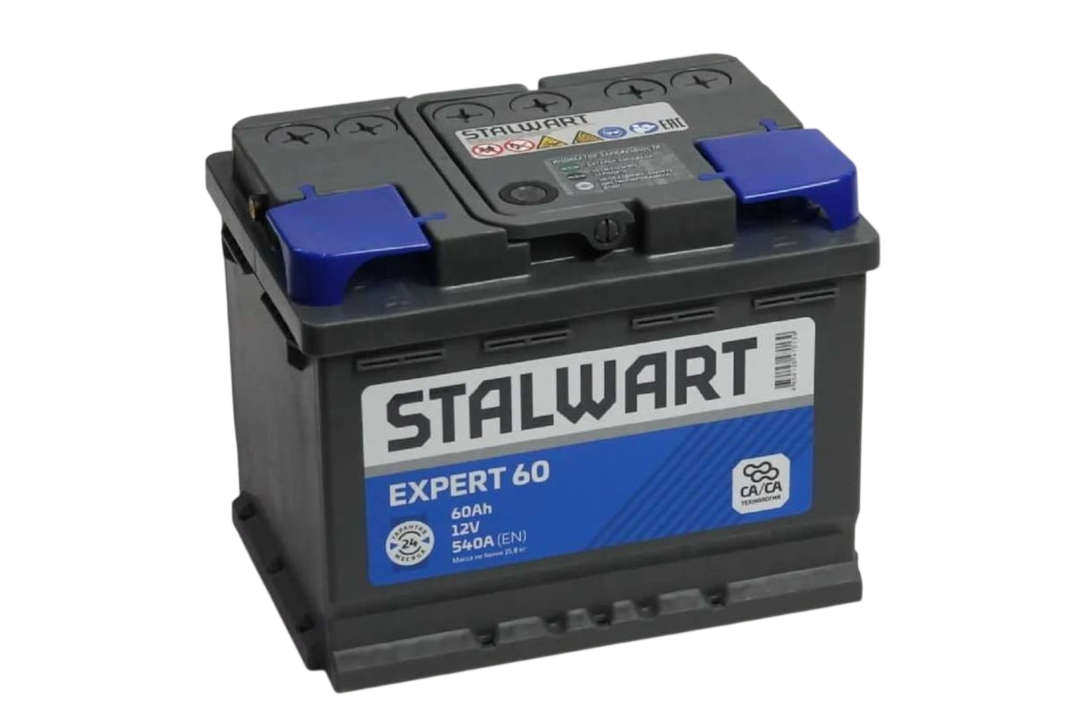 Аккумулятор Stalwart Expert 6СТ-60.1, Прямая Полярность, 60 А*ч детальное изображение - 1