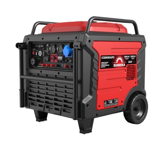 Генератор бензиновый SUNREKA G13000EAiFS 211037, 12 кВт, Красный детальное изображение - 2