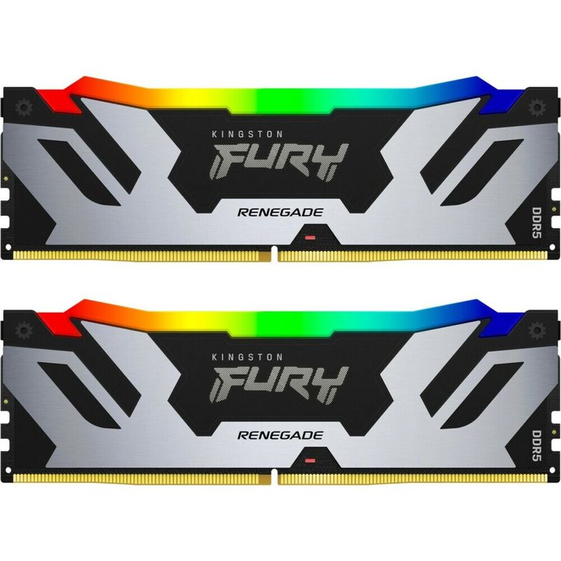 Оперативная память Kingston Fury Renegade Silver RGB DDR5 8000MHz, KF580C38RSAK2-32, 2x16 Гб KIT, 32 Гб детальное изображение - 1