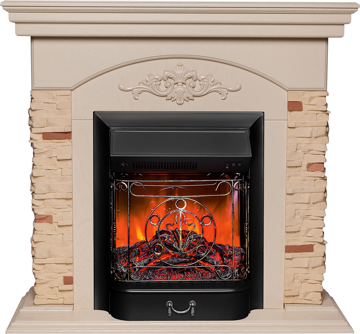 Каминокомплект Realflame NEAPOLIS STD/EUG WT MAJESTIC BL, Белый детальное изображение - 1