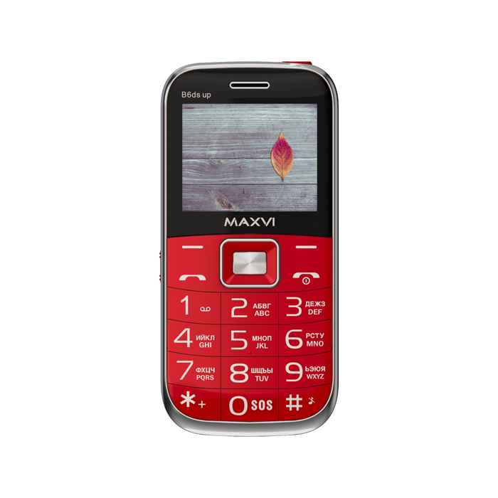 Мобильный телефон MAXVI B6ds up, 32 Мб, Красный, Dual mini-SIM детальное изображение - 6