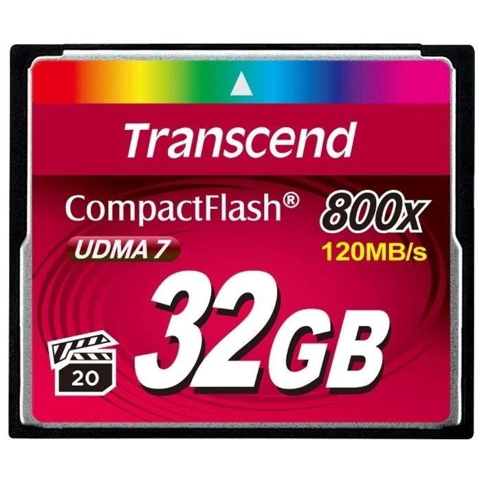 Карта памяти Transcend Compact Flash 800x (TS32GCF800), 32 Гб детальное изображение - 1