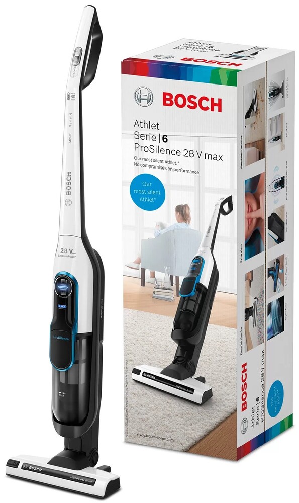 Пылесос вертикальный Bosch Athlet BCH 86SIL1, Белый/Черный №2