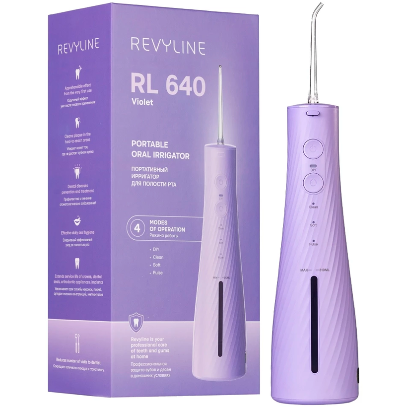 Ирригатор Revyline RL 640 Violet, Фиолетовый детальное изображение - 13