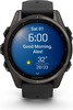 Смарт-часы Garmin Fenix 8 AMOLED Sapphire DLC, 43 мм, угольно-черный, пепельно-серый ремешок вариант - 2