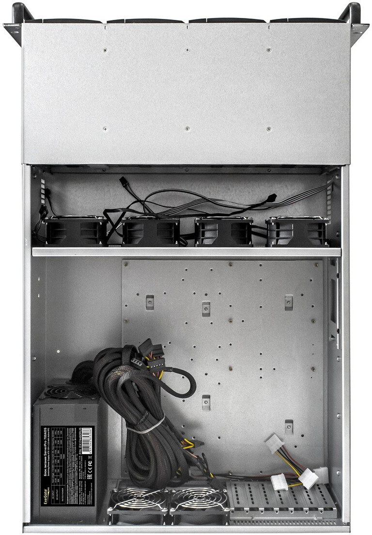 Серверный корпус ExeGate Pro 4U660-HS24/900ADS, 900 Вт, Черный детальное изображение - 5