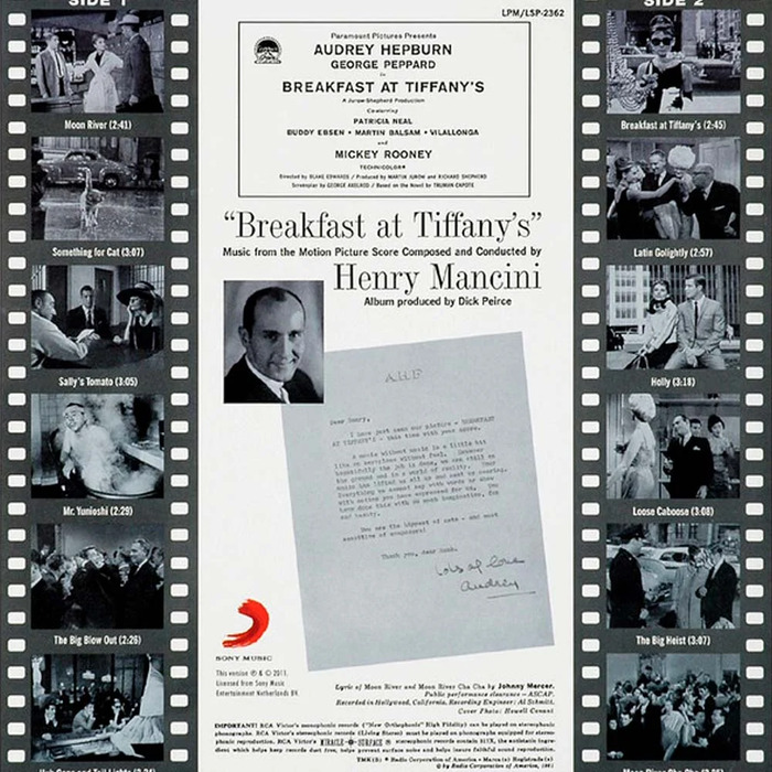 Виниловая пластинка Henry Mancini – Breakfast At Tiffany's LP №2