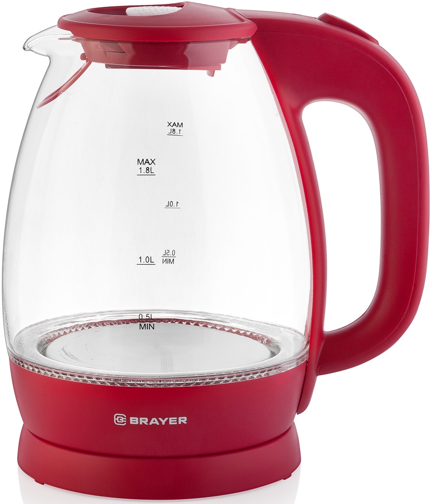 Электрический чайник Brayer BR1045RD 1.8 л, Красный детальное изображение - 1
