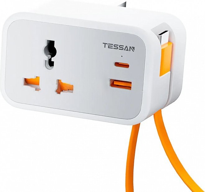 Сетевой фильтр Tessan TS-TA01ALDE, Серый детальное изображение - 1