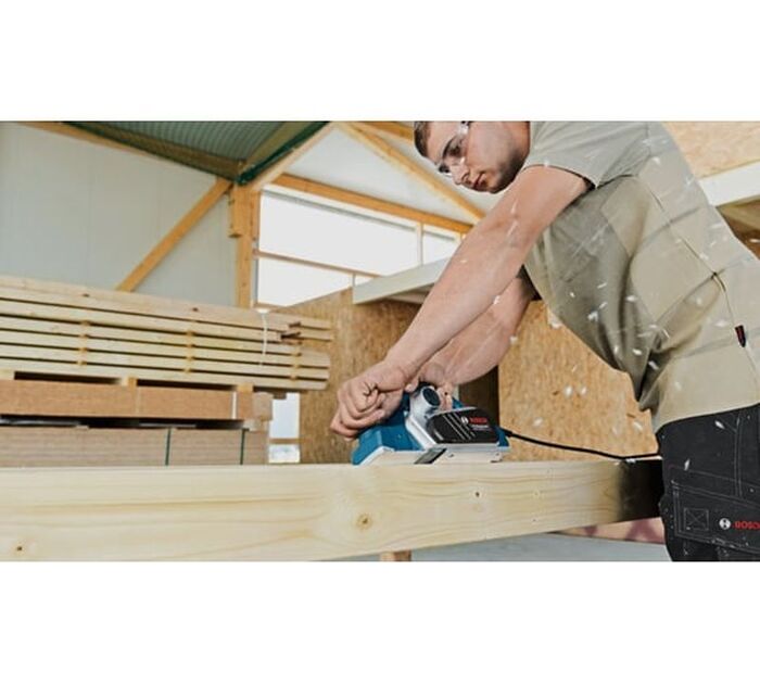Электрический рубанок Bosch GHO 26-82 D 06015A4302, 710 Вт,  Синий №4