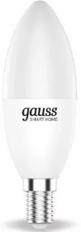 Умная лампочка Gauss Smart Home E14 1190112, 5 Вт, 470 Лм, Белый детальное изображение - 1