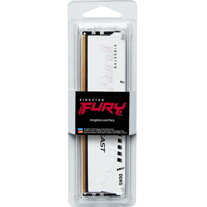 Оперативная память Kingston Fury Beast White DDR5 6800MHz, KF568C34BW-16, 16 Гб №3