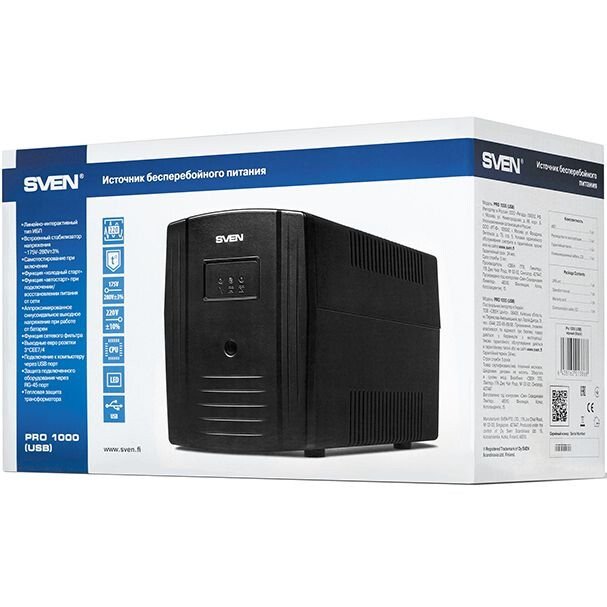 ИБП Sven Pro 1000 детальное изображение - 4