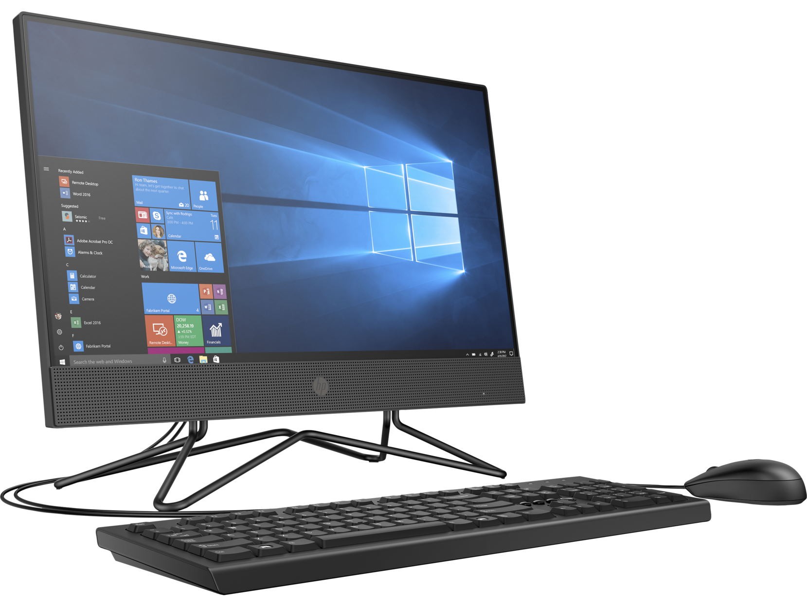 Моноблок HP 200 G4 2Z362EA, Черный детальное изображение - 2