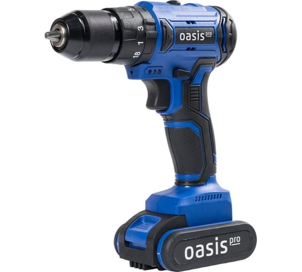 Аккумуляторная дрель-шуруповерт OASIS ASU-21V Pro, 21 В, 60 Нм, 2 А·ч  детальное изображение - 1