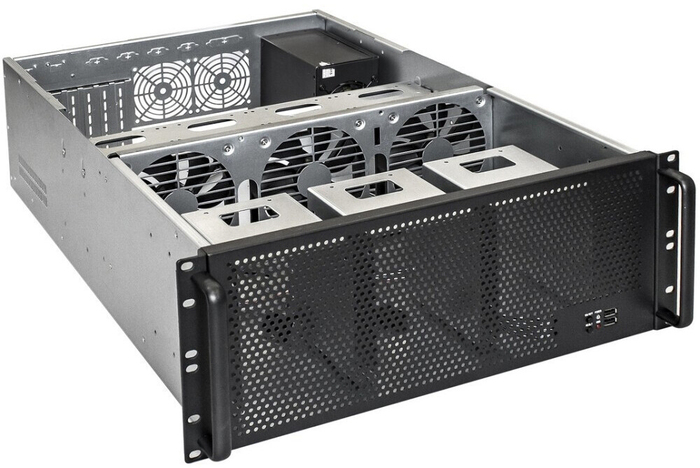 Серверный корпус ExeGate Pro 4U650-18/800RADS, 800 Вт, Черный №2