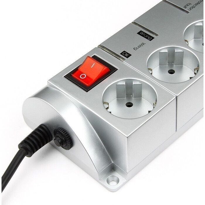 Сетевой фильтр Energenie SISN-SILVER-10, 3 м,  №2