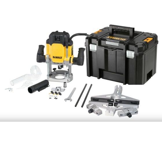 Фрезер двуручный Dewalt DWE625KT-QS, 2300 Вт, Желтый детальное изображение - 1