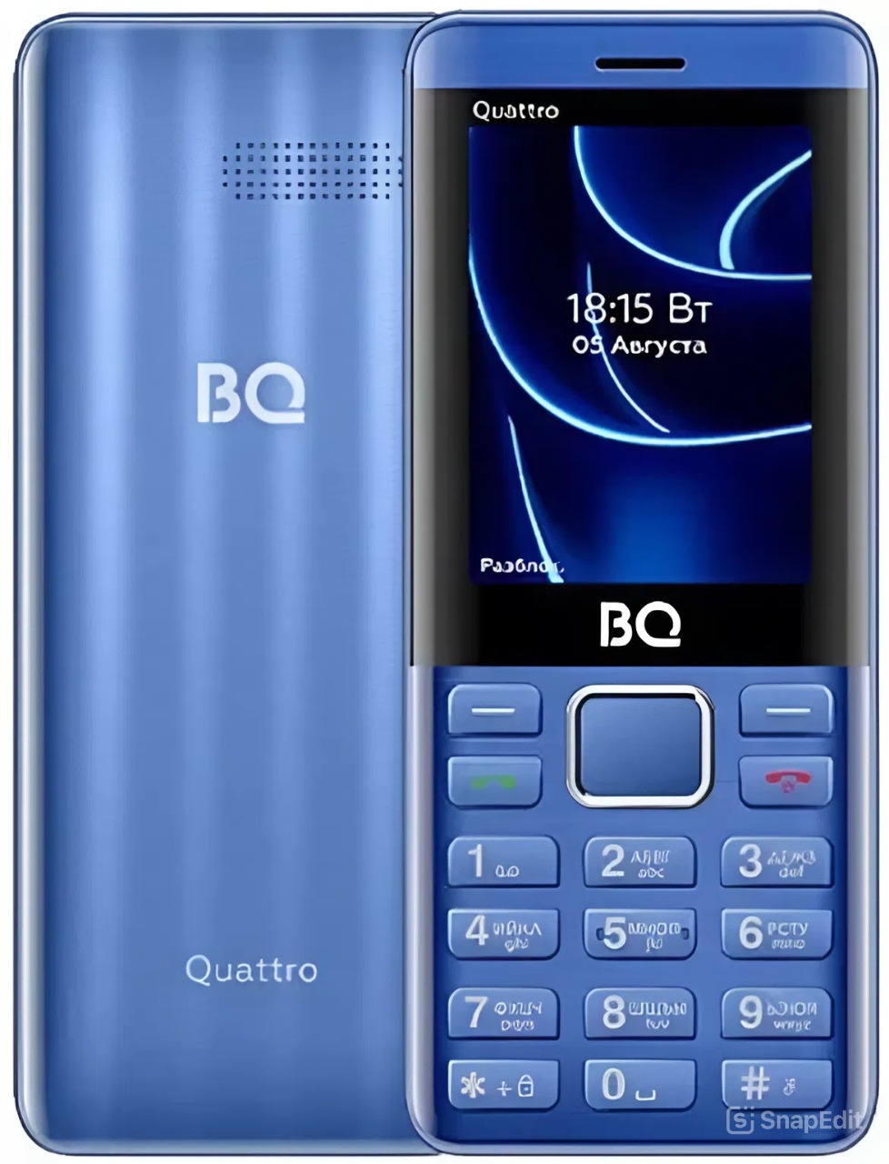 Мобильный телефон BQ 2453 Quattro, 32 Мб, Красный, Micro SIM + Mini SIM детальное изображение - 1