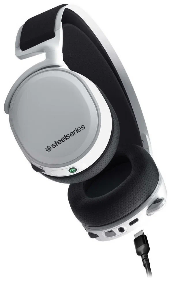Беспроводные наушники SteelSeries Arctis 7 Plus Wireless, Белый детальное изображение - 2