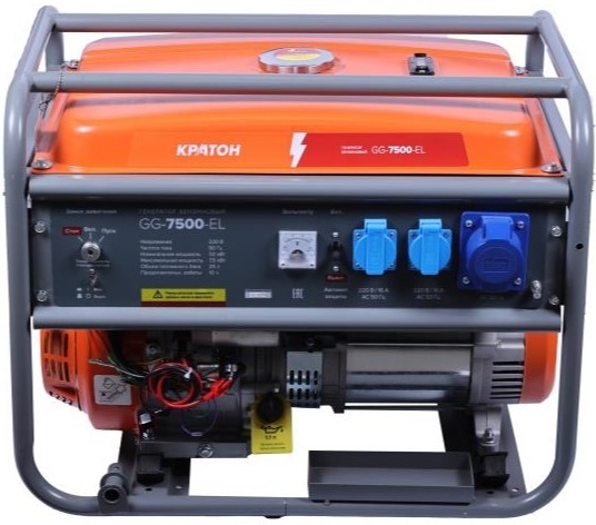 Генератор бензиновый Кратон GG-7500-EL 3 08 01 055, 7 кВт, Оранжевый детальное изображение - 11