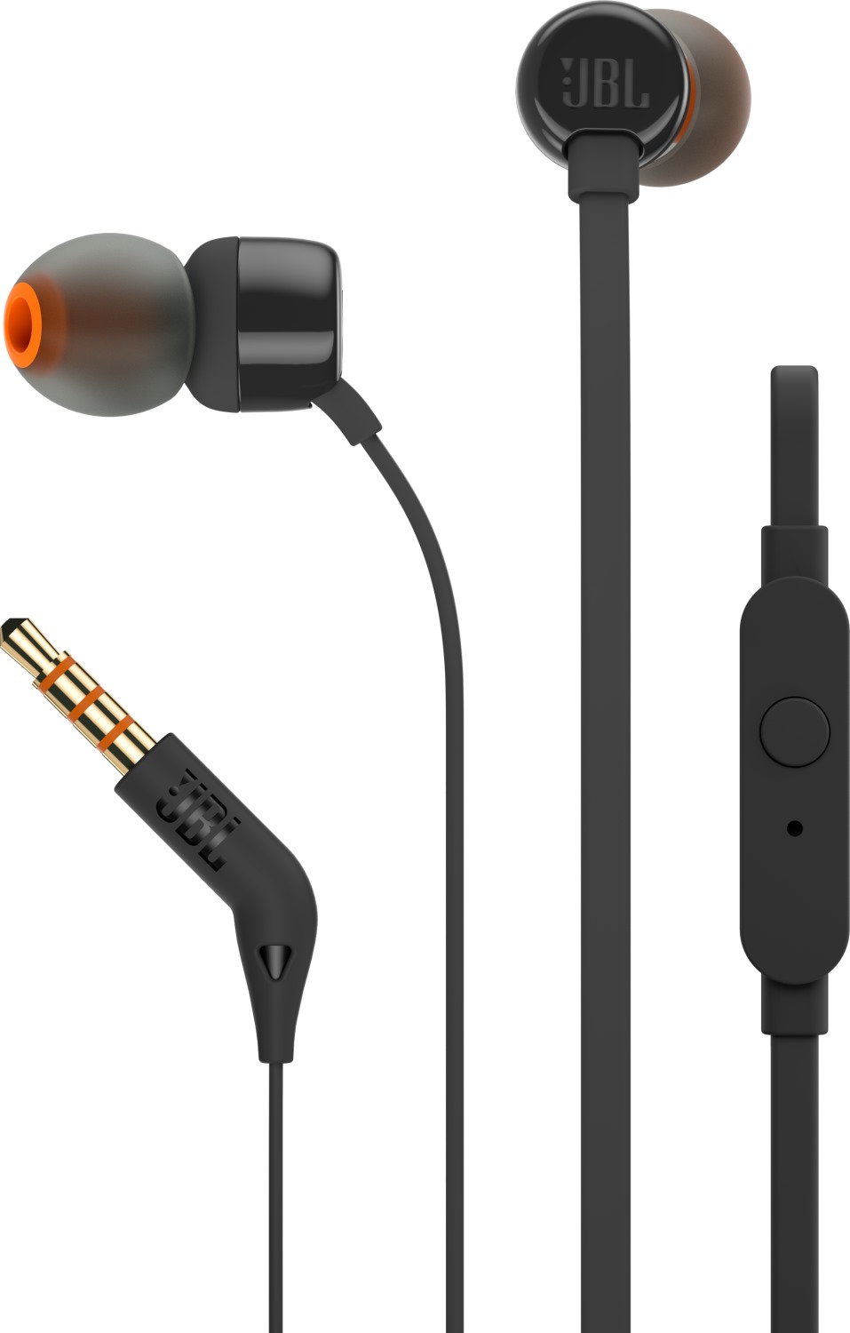 Проводные наушники JBL T110, Черный детальное изображение - 3