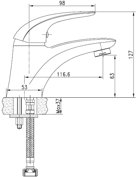 Смеситель AQUANET Cobra SD90363-3 детальное изображение - 5