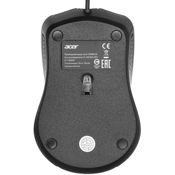Мышь Acer OMW010, Черный №4