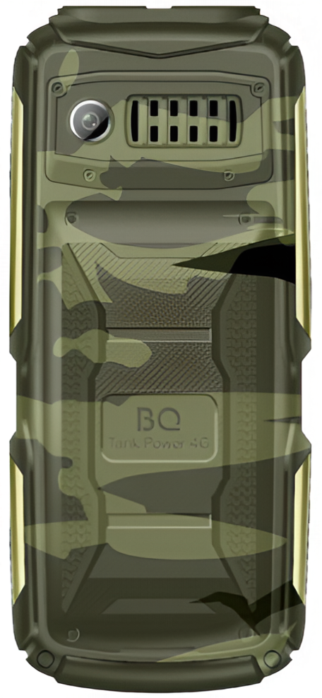 Мобильный телефон BQ 2410L Tank Power 4G, 256 Мб, Камуфляжный/Золотой, Dual mini-SIM детальное изображение - 2