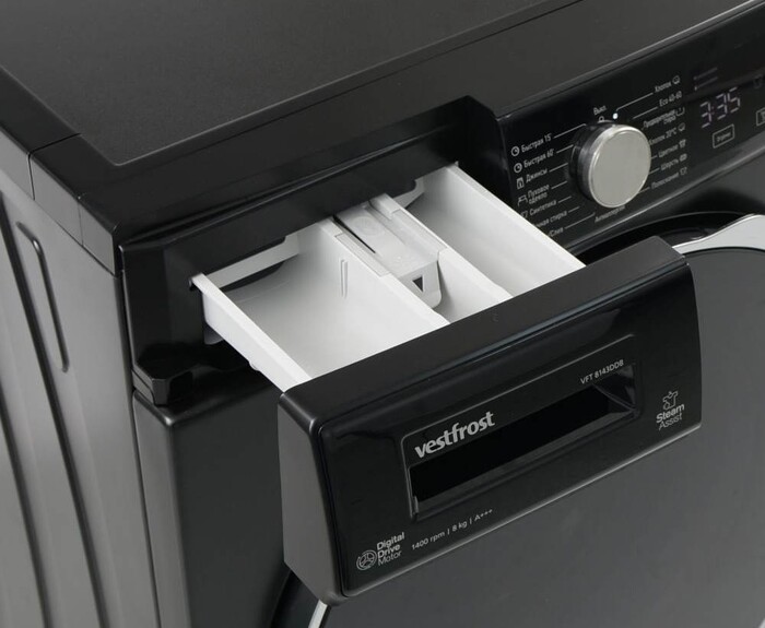 Стиральная машина Vestfrost VFT 8143DDB, Черный №3
