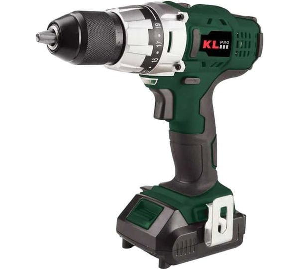 Аккумуляторная дрель-шуруповерт KLPRO 11976 KLNM18-20, 18 В, 40 Нм, 2 А·ч детальное изображение - 1