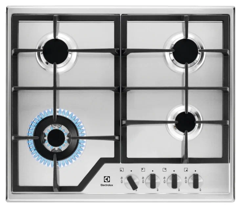 Газовая варочная панель Electrolux GRE 363 MB, Черный детальное изображение - 2