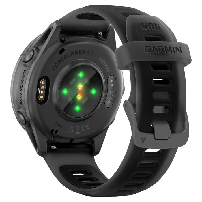Умные часы Garmin Forerunner 570 42 мм, Шиферно-серый, алюминиевый безель, черный ремешок №5