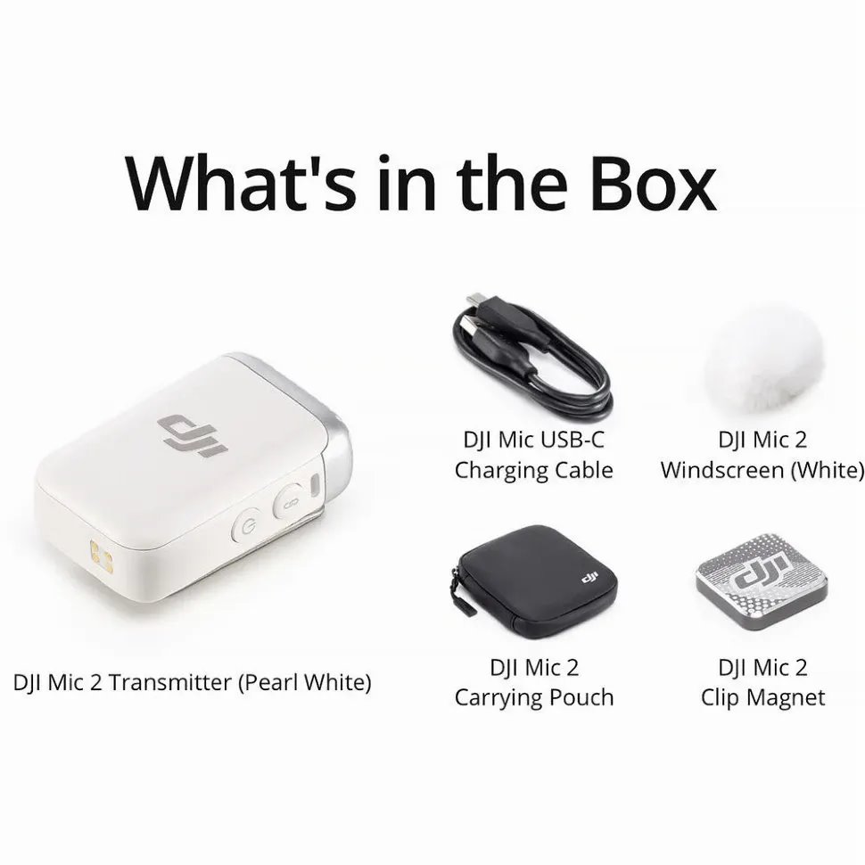 Передатчик DJI Mic 2 Transmitter, Белый детальное изображение - 6