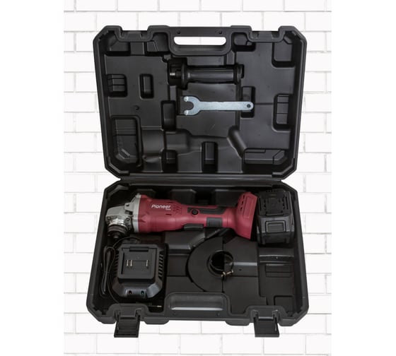 Угловая шлифовальная машина аккумуляторная Pioneer AG-M20V-125-01B USP, 125 мм, 7000 об/мин детальное изображение - 2