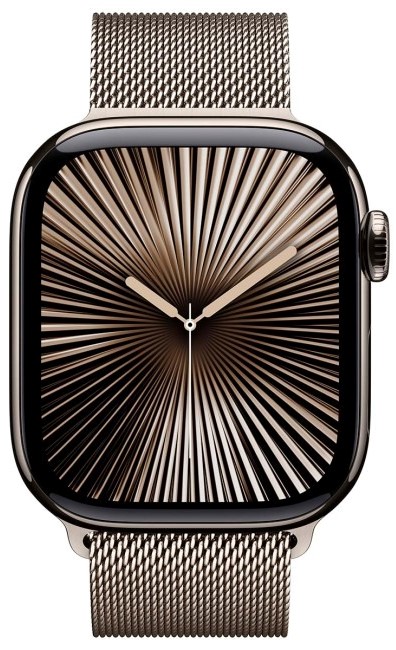 Умные часы Apple Watch Series 10 46 мм, Natural Titanium Case with Natural Milanese Loop детальное изображение - 2