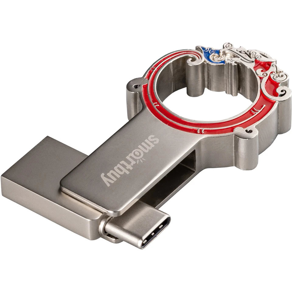 USB Flash накопитель SmartBuy Metal Snake (SB128 ГБ3MSN) 128 ГБ, красный детальное изображение - 1