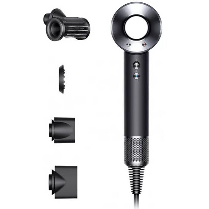 Фен Dyson Supersonic HD15 HK, Black/Bright nickel №5