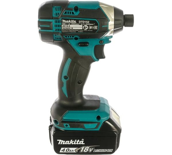 Аккумуляторный ударный шуруповерт Makita DTD152RME, 18 В, 165 Нм, 4 А·ч  детальное изображение - 2